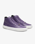 Sneakers altas moradas de piel unisex Untitled 12 frontal