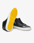 Sneakers altas negras de tela y piel unisex Untitled 8 suela