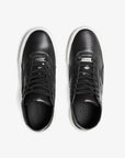 Sneakers altas negras de tela y piel unisex Untitled 8 cenital