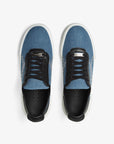Sneakers azules y negras unisex Untitled 16 cenital