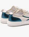 Sneakers elegantes unisex blancas y verdes Aurea