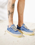 Blue fabric sneakers for men and women Bali 62