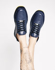 Sneakers unisex in pelle blu Maldive 960