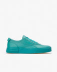 Turquoise unisex leather sneakers Turquoise 490