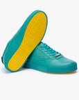 Turquoise unisex leather sneakers Turquoise 490