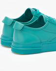 Turquoise unisex leather sneakers Turquoise 490