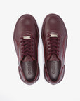 Wine leather sneakers for women and men Wine 700