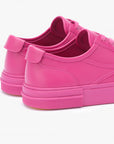 Pink leather sneakers unisex Pink 800
