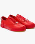 Red unisex leather sneakers Red 600