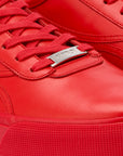 Red unisex leather sneakers Red 600