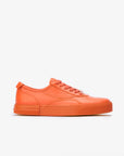 Sneakers elegantes de piel para mujer y hombre Orange 590