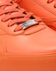 Sneakers elegantes de piel para mujer y hombre Orange 590