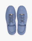 Blue leather sneakers for men and women Santorini 30