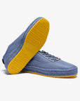 Blue leather sneakers for men and women Santorini 30
