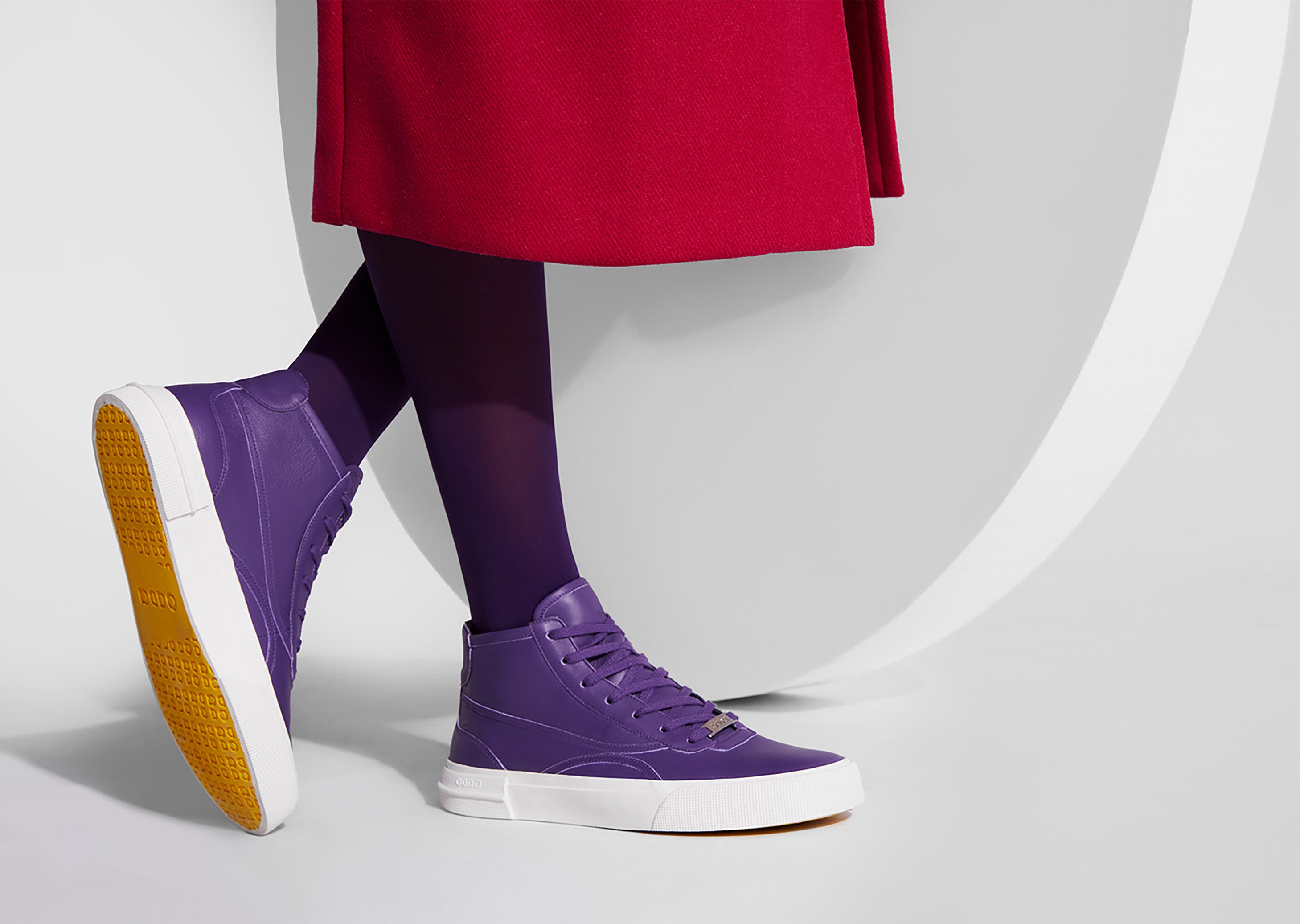 Odda brand circle collection sneaker purple