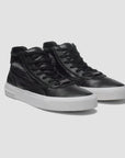 Sneakers altas negras tela piel unisex Untitled 8 Odda Brand