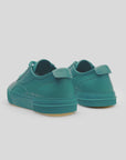 Turquoise unisex leather sneakers Turquoise 490