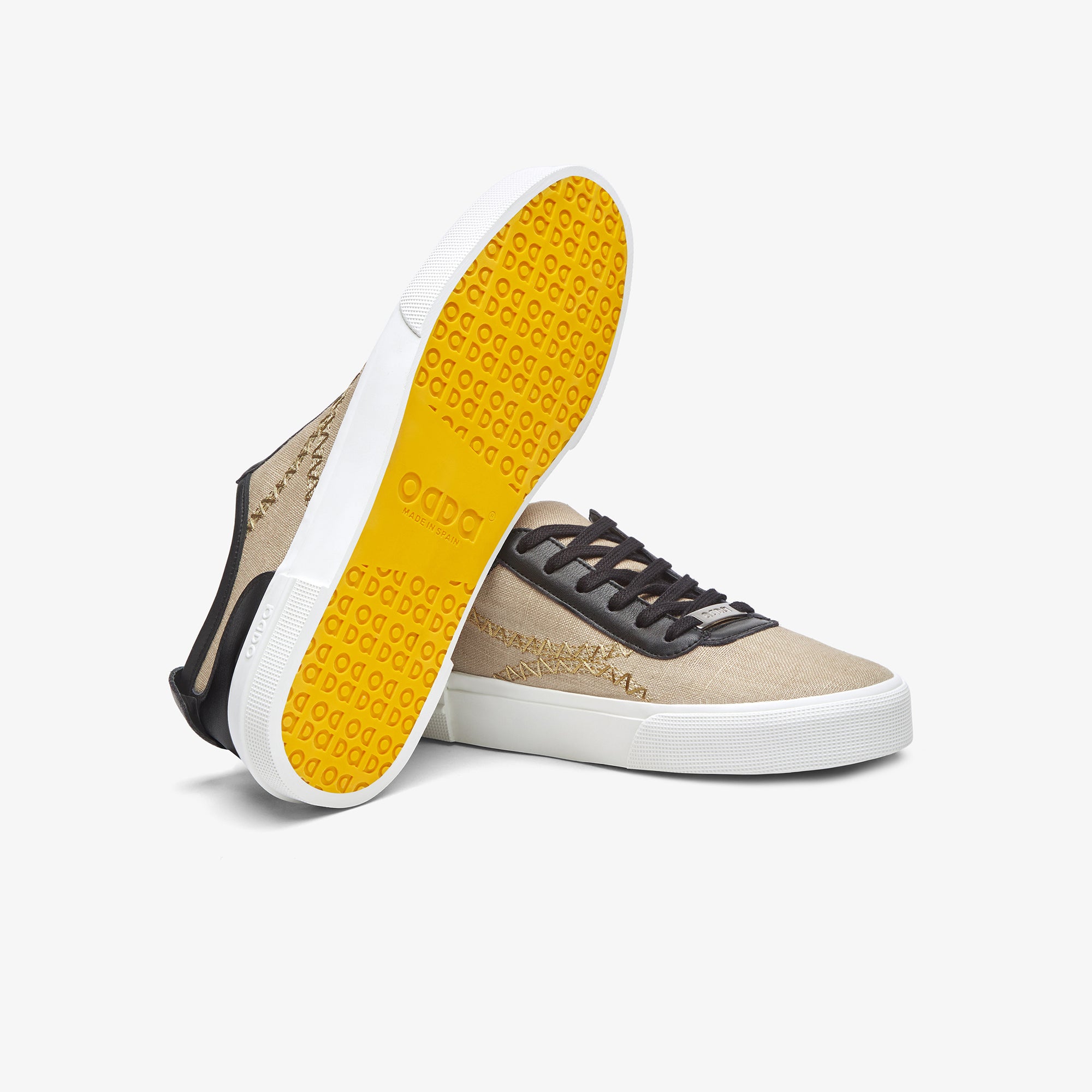 Zapatillas beige y negras para mujer y hombre Untitled 14 suela