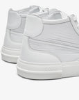 Zapatillas altas blancas de tela para hombre y mujer Untitled 10 talón