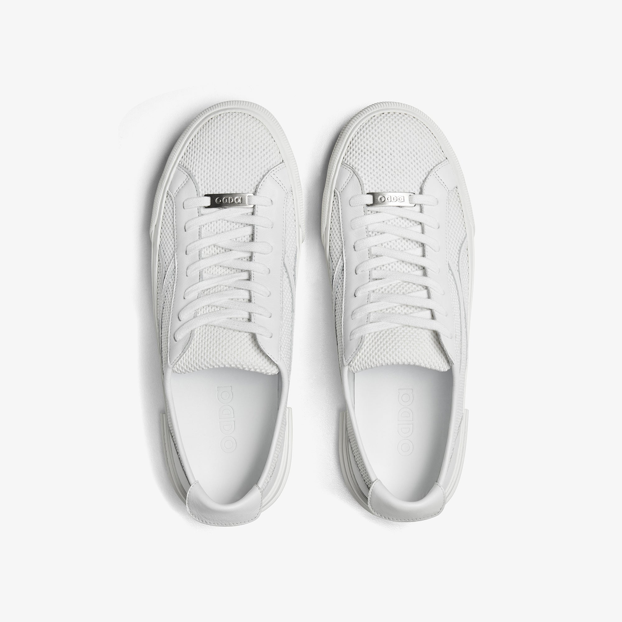 Sneakers blancas de piel unisex Untitled 5 cenital