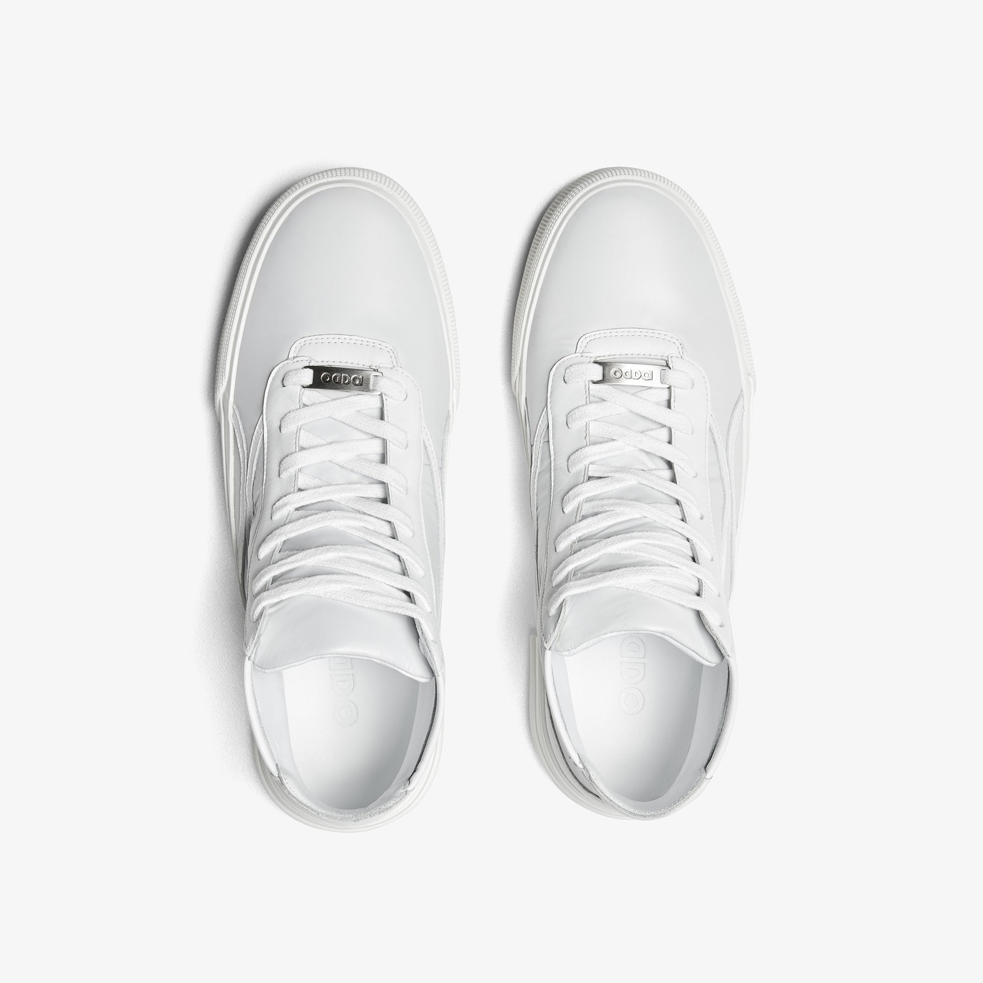 Zapatillas altas blancas de tela para hombre y mujer Untitled 10 cenital