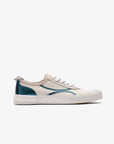Eleganti sneakers bianche e verdi Aurea