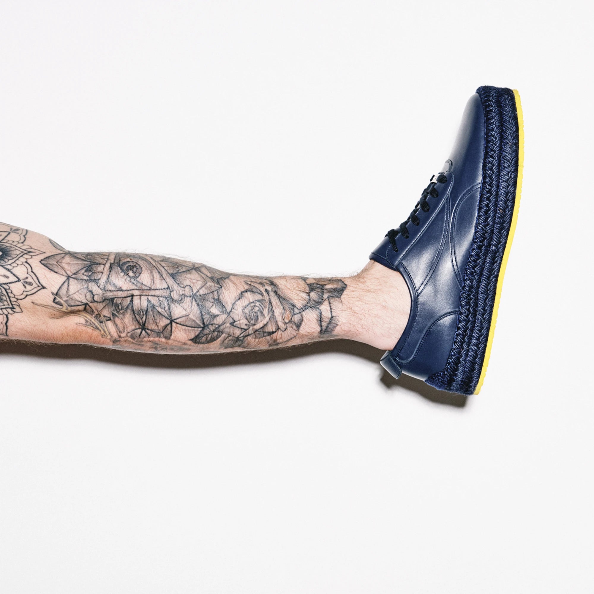 Sneakers unisex in pelle blu Maldive 960