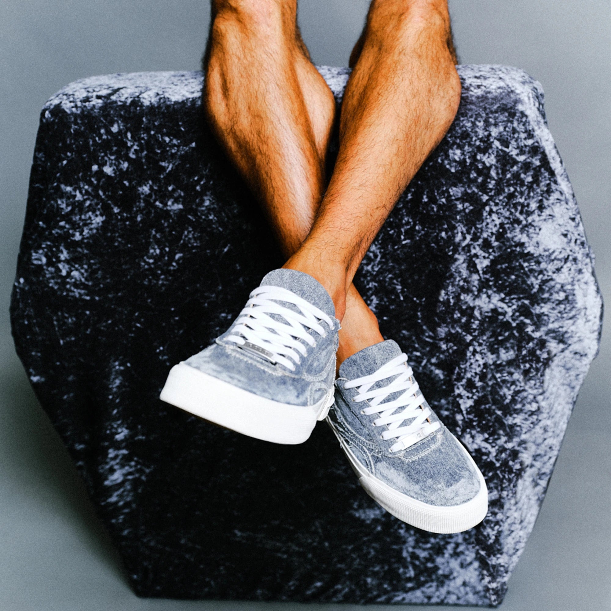 Zapatillas unisex de tela vaquera Denim Nostalgia