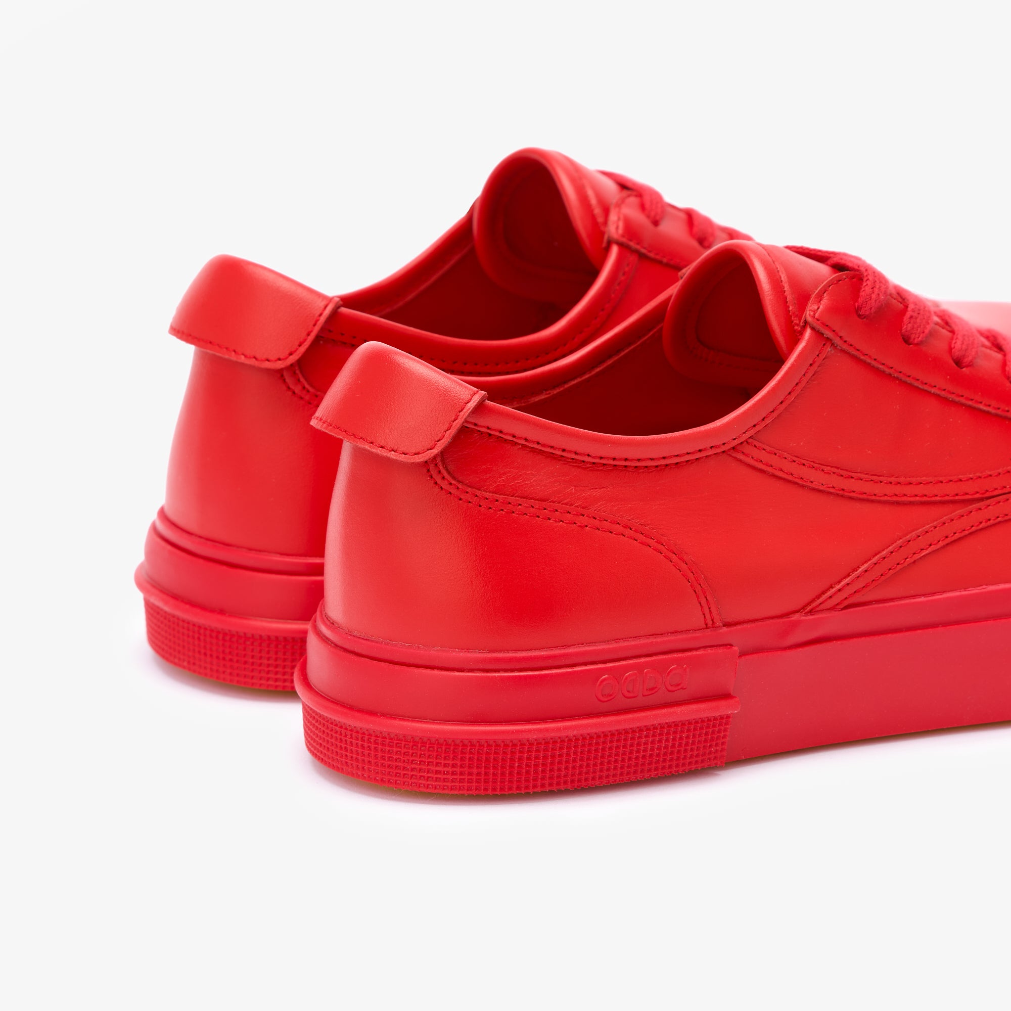 Zapatillas rojas de piel unisex Red 600 