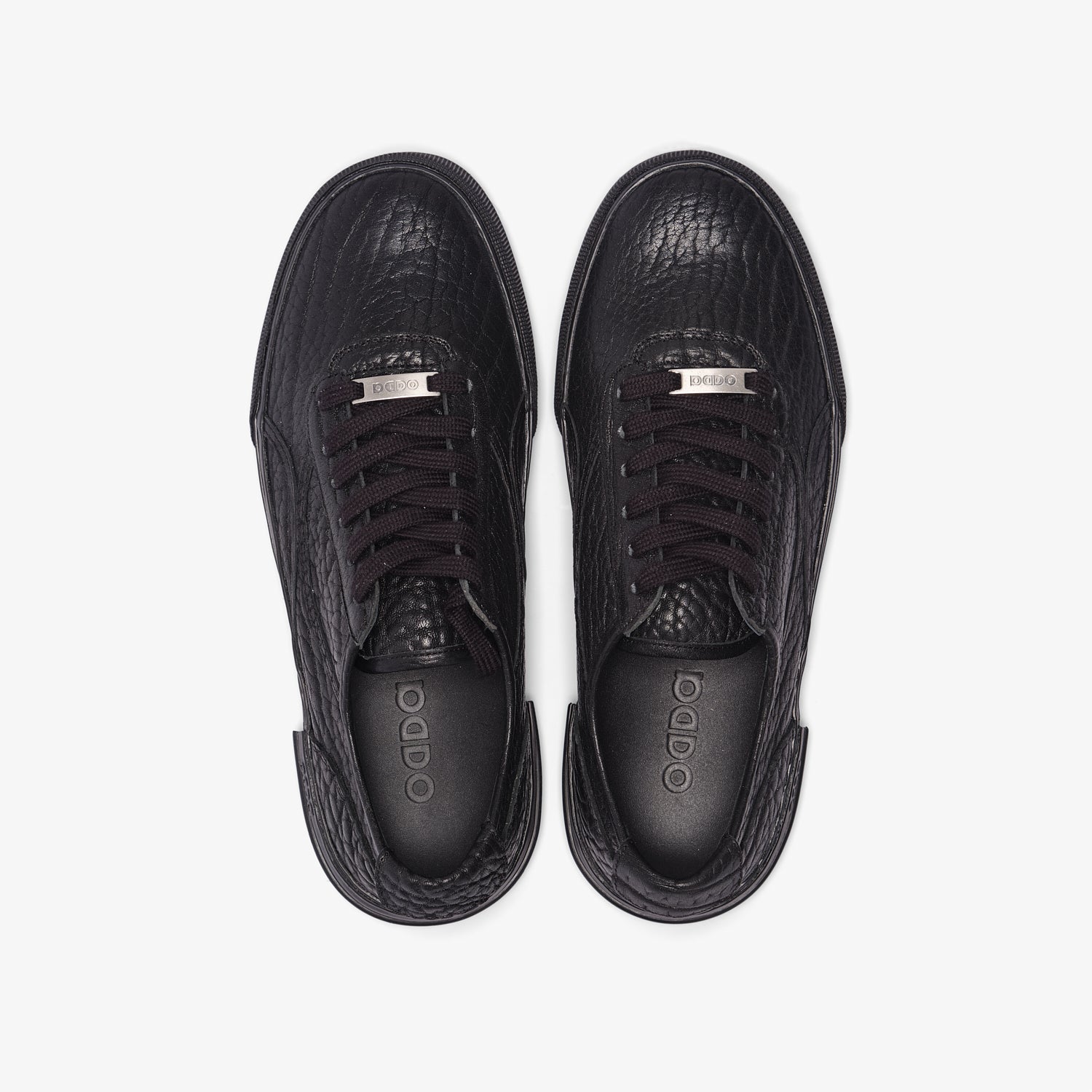 Zapatillas de piel negras para hombre y mujer Obsidian