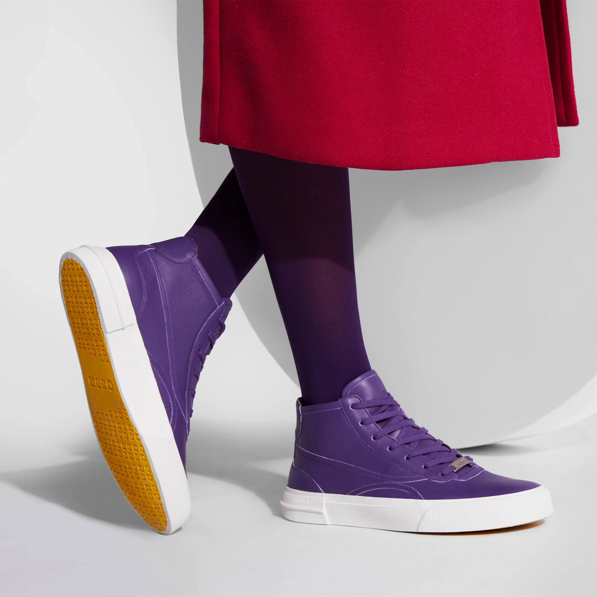 Sneakers altas moradas de piel unisex Untitled 12