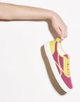 Unisex Pink and Yellow Sneakers Untitled 59