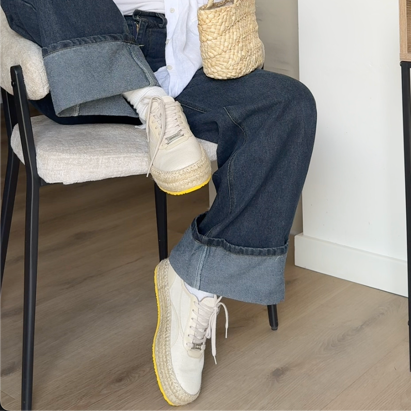 Sneakers in tessuto beige per uomo e donna Sydney 128